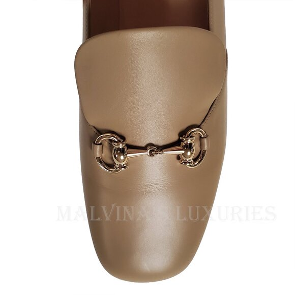 GUCCI SHOES MIRO SOFT HORSEBIT TAN LEATHER LOAFERS FLATS sz 41 11 - Picture 9 of 15